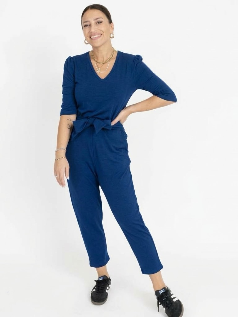 Smash + Tess The Amanda Romper Deep Cobalt Blue, size XL